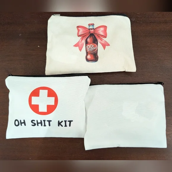 New Dr. Pepper Canvas Pouch Stuffed With Goodies - Picture 4 of 5